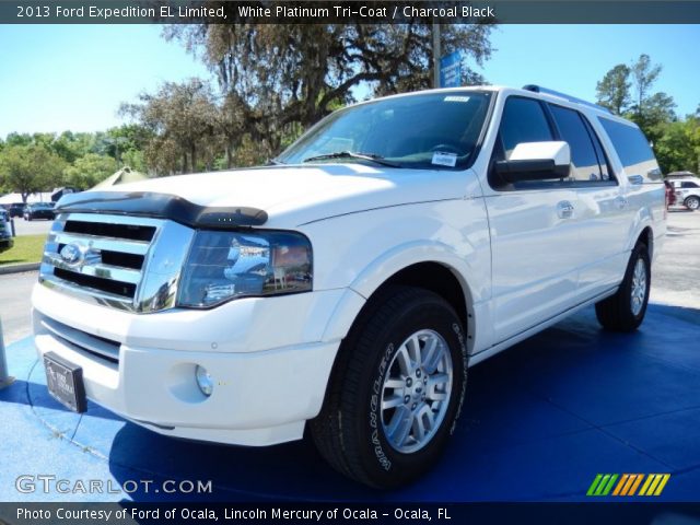 2013 Ford Expedition EL Limited in White Platinum Tri-Coat