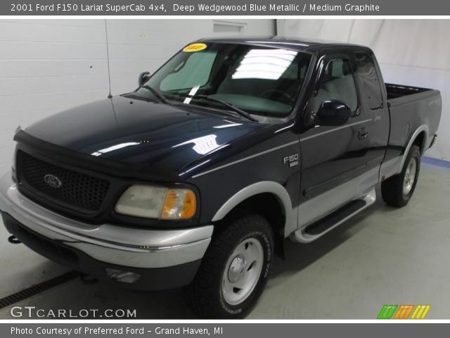 2001 Ford F150 Lariat SuperCab 4x4 in Deep Wedgewood Blue Metallic