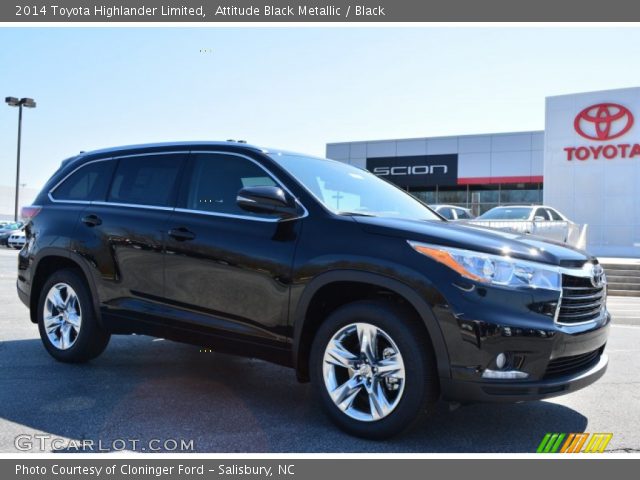 2014 Toyota Highlander Limited in Attitude Black Metallic