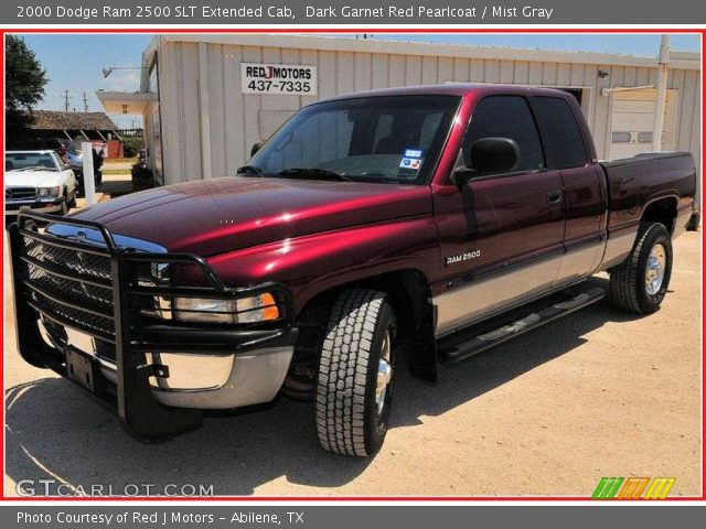 2000 Dodge Ram 2500 SLT Extended Cab in Dark Garnet Red Pearlcoat