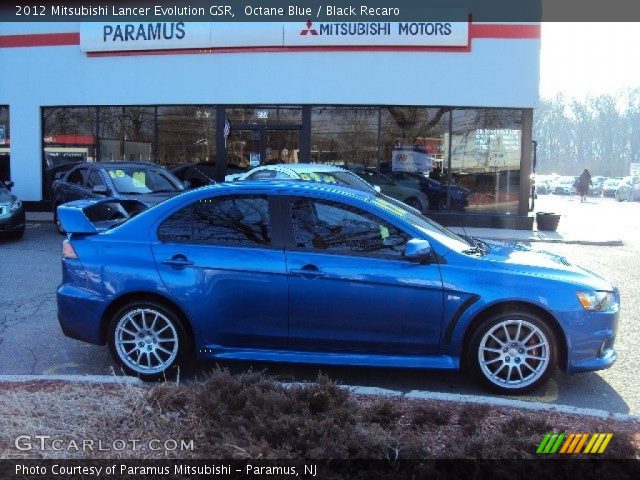 2012 Mitsubishi Lancer Evolution GSR in Octane Blue