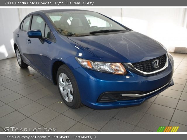 2014 Honda Civic LX Sedan in Dyno Blue Pearl