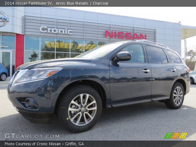 2014 Nissan Pathfinder SV in Arctic Blue Metallic