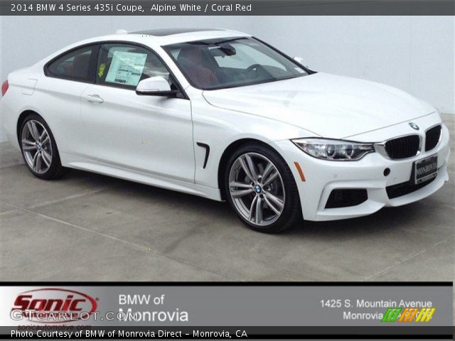 2014 BMW 4 Series 435i Coupe in Alpine White