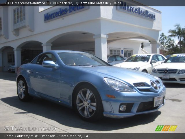 2011 Mercedes-Benz SLK 300 Roadster in Quartz Blue Metallic