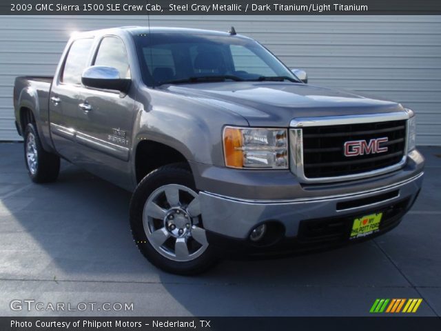 2009 GMC Sierra 1500 SLE Crew Cab in Steel Gray Metallic