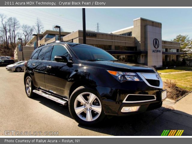 2011 Acura MDX Technology in Crystal Black Pearl