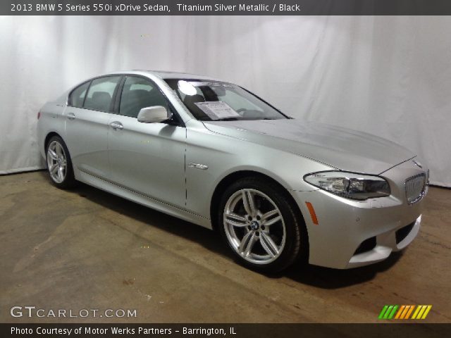 2013 BMW 5 Series 550i xDrive Sedan in Titanium Silver Metallic