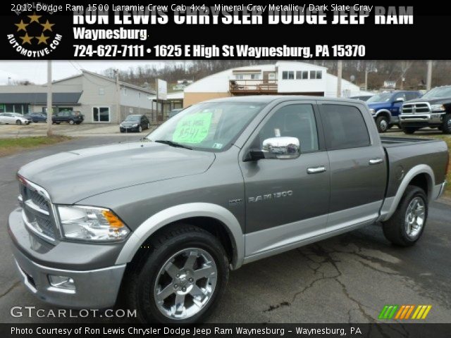 2012 Dodge Ram 1500 Laramie Crew Cab 4x4 in Mineral Gray Metallic