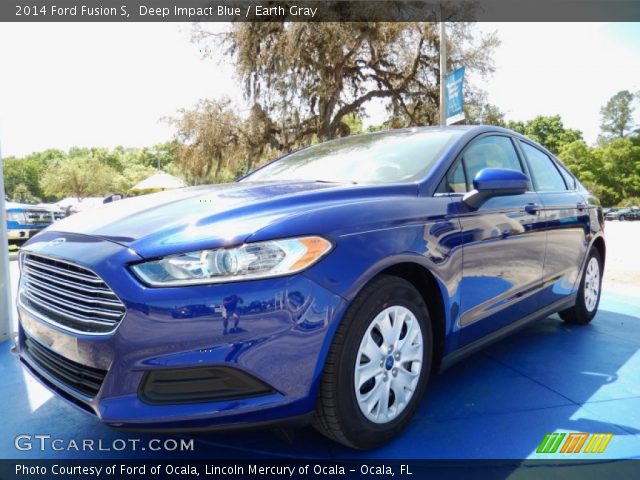 2014 Ford Fusion S in Deep Impact Blue