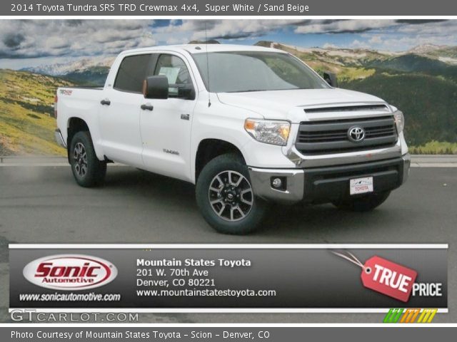 2014 Toyota Tundra SR5 TRD Crewmax 4x4 in Super White