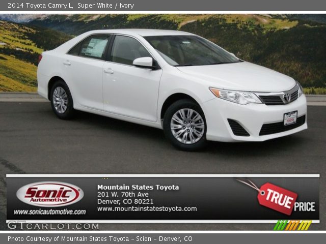 2014 Toyota Camry L in Super White