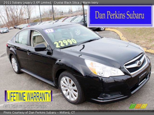 2011 Subaru Legacy 3.6R Limited in Crystal Black Silica