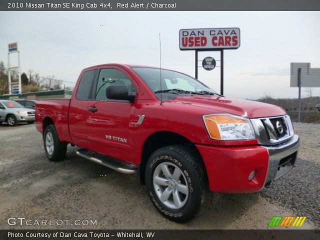 2010 Nissan Titan SE King Cab 4x4 in Red Alert