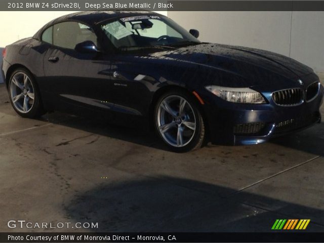 2012 BMW Z4 sDrive28i in Deep Sea Blue Metallic