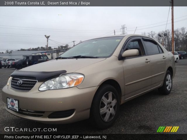 2008 Toyota Corolla LE in Desert Sand Mica