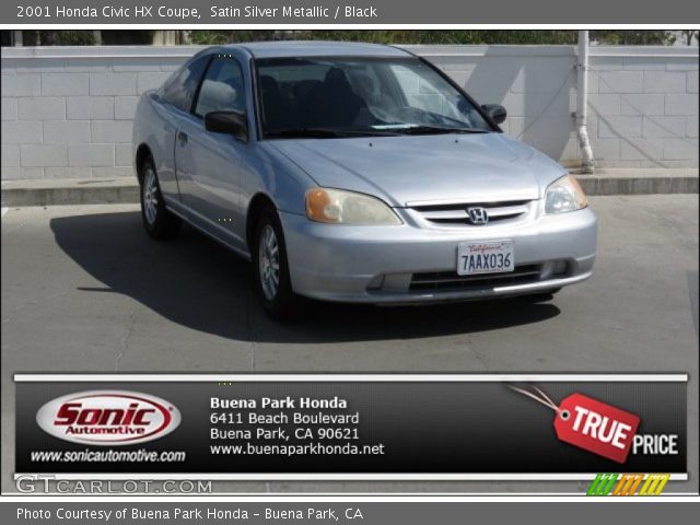 2001 Honda Civic HX Coupe in Satin Silver Metallic