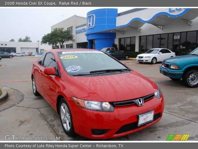 2008 Honda Civic EX Coupe in Rallye Red
