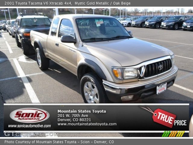 2001 Toyota Tacoma V6 Xtracab 4x4 in Mystic Gold Metallic