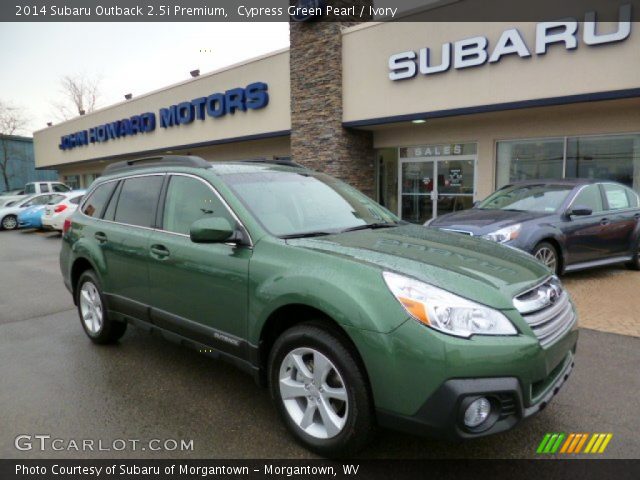 2014 Subaru Outback 2.5i Premium in Cypress Green Pearl