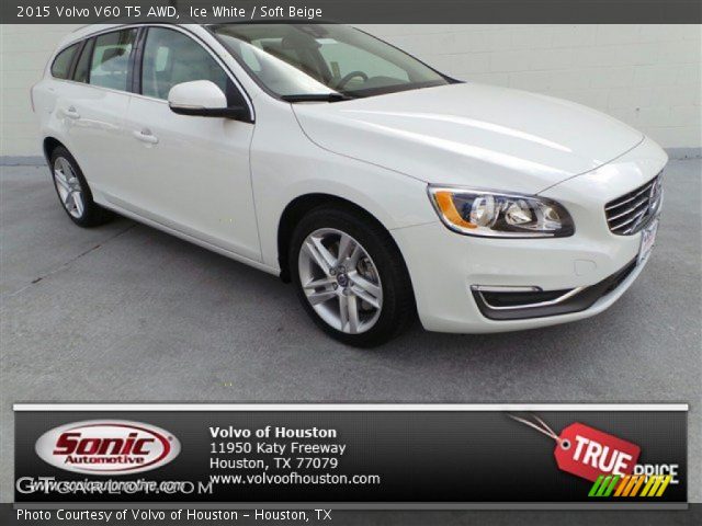 2015 Volvo V60 T5 AWD in Ice White