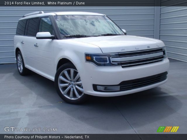 2014 Ford Flex Limited in White Platinum