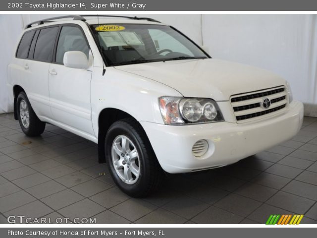 2002 Toyota Highlander I4 in Super White