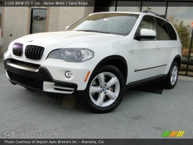 2008 BMW X5 3.0si in Alpine White