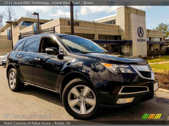 2011 Acura MDX Technology in Crystal Black Pearl
