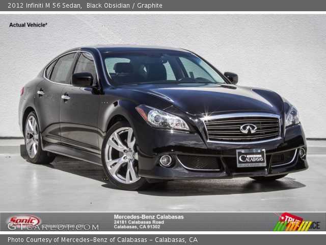 2012 Infiniti M 56 Sedan in Black Obsidian