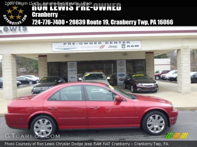 2003 Lincoln LS V8 in Autumn Red Metallic