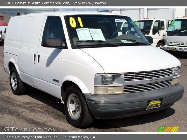 2001 Chevrolet Astro Commercial Van in Ivory White