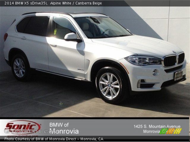 2014 BMW X5 sDrive35i in Alpine White