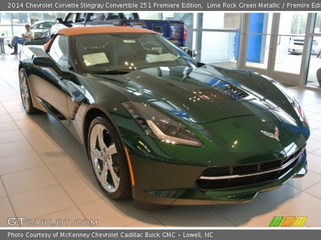 2014 Chevrolet Corvette Stingray Convertible Z51 Premiere Edition in Lime Rock Green Metallic
