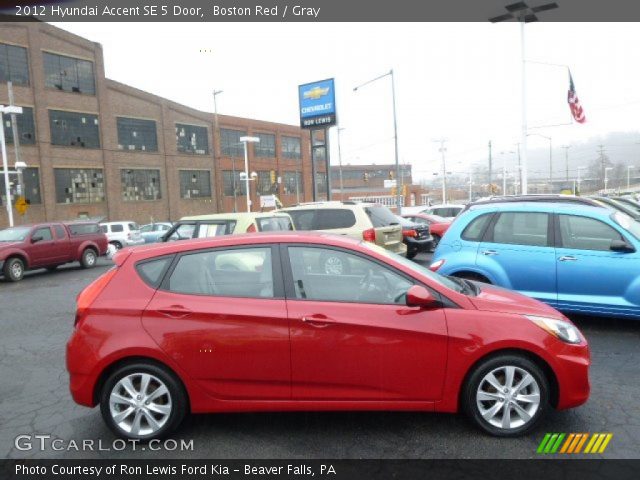 2012 Hyundai Accent SE 5 Door in Boston Red