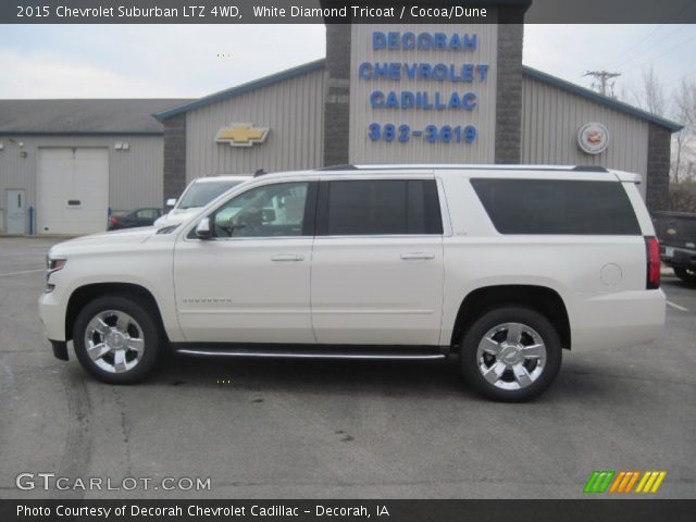 2015 Chevrolet Suburban LTZ 4WD in White Diamond Tricoat