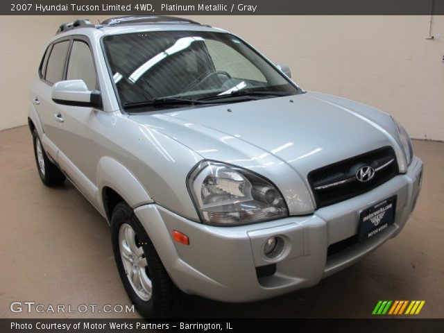 2007 Hyundai Tucson Limited 4WD in Platinum Metallic
