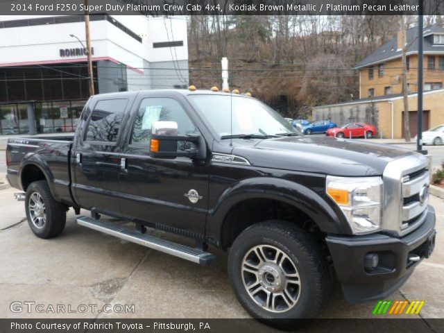2014 Ford F250 Super Duty Platinum Crew Cab 4x4 in Kodiak Brown Metallic