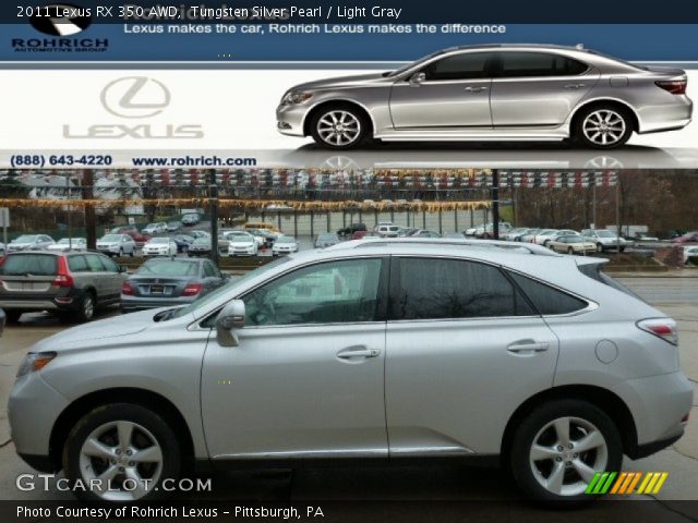 2011 Lexus RX 350 AWD in Tungsten Silver Pearl