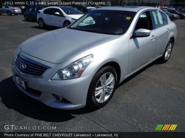 2011 Infiniti G 25 x AWD Sedan in Liquid Platinum