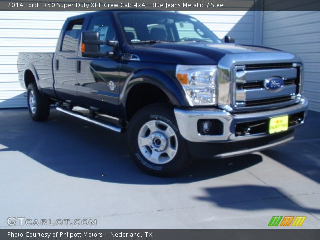 2014 Ford F350 Super Duty XLT Crew Cab 4x4 in Blue Jeans Metallic