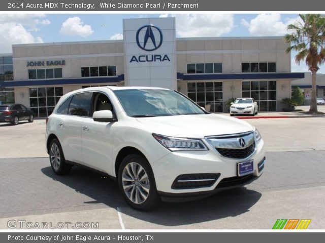 2014 Acura MDX Technology in White Diamond Pearl