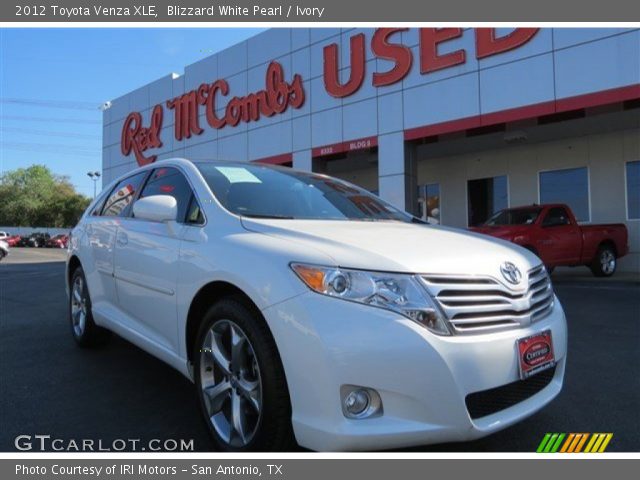 2012 Toyota Venza XLE in Blizzard White Pearl
