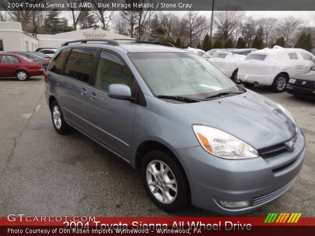2004 Toyota Sienna XLE AWD in Blue Mirage Metallic