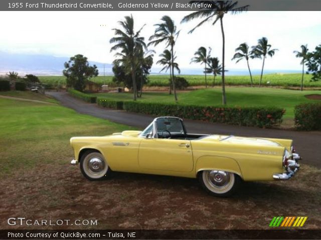 1955 Ford Thunderbird Convertible in Goldenrod Yellow
