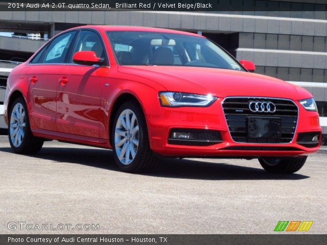 2014 Audi A4 2.0T quattro Sedan in Brilliant Red