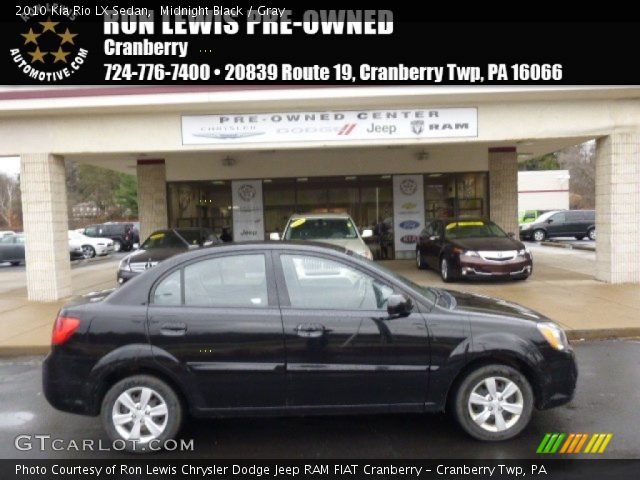 2010 Kia Rio LX Sedan in Midnight Black