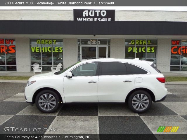 2014 Acura MDX Technology in White Diamond Pearl
