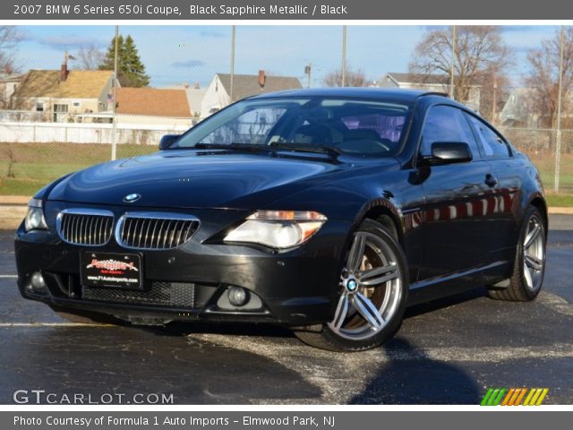 2007 BMW 6 Series 650i Coupe in Black Sapphire Metallic