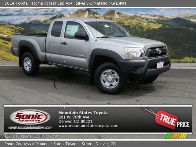 2014 Toyota Tacoma Access Cab 4x4 in Silver Sky Metallic